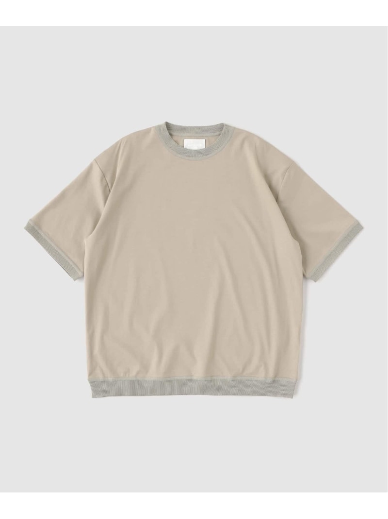 【SALE／30%OFF】EDIFICE 《EDIFICE by PIPPIOLINO》コットン ジャージー クルーネック エディフィス トップス カットソー・Tシャツ グリーン ブラック ベージュ【RBA_E】【送料無料】｜ Fashion Men