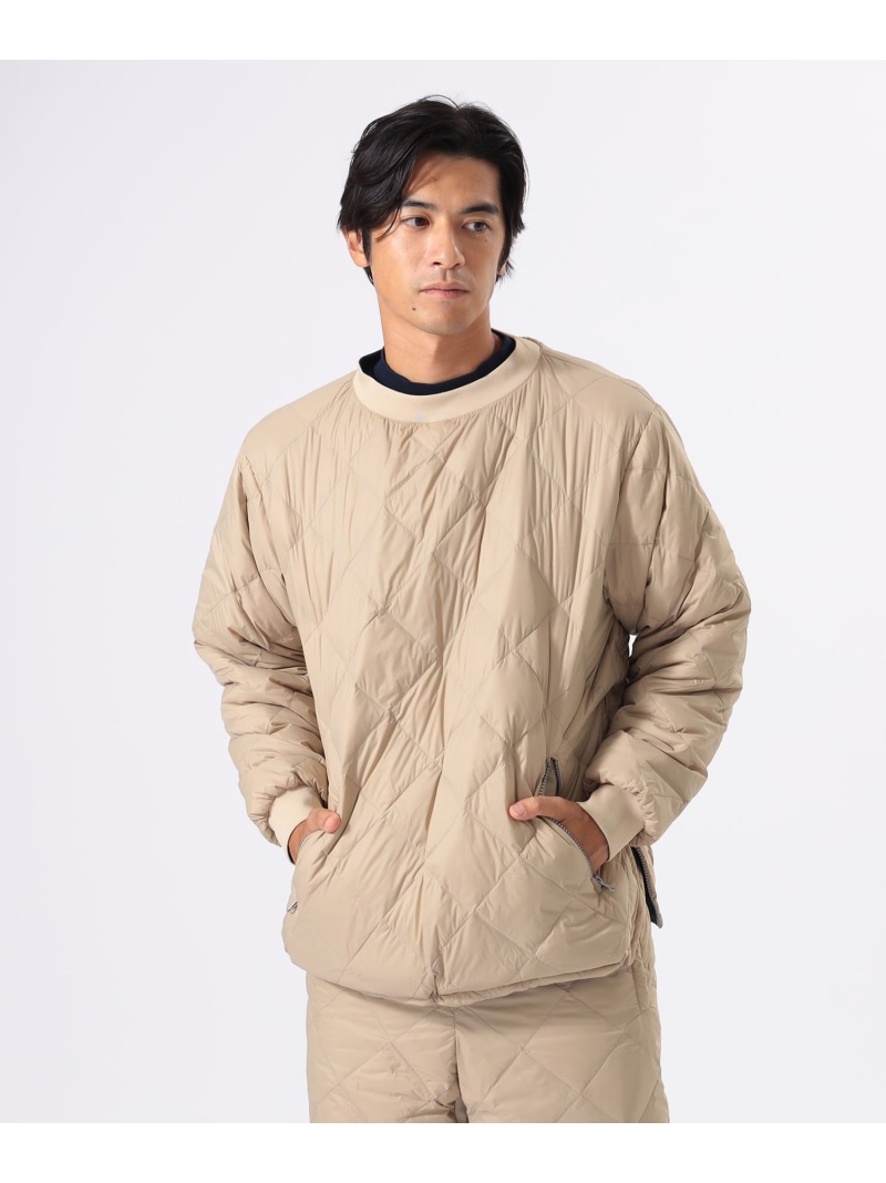 【SALE／20%OFF】BEAMS GOLF ORANGE LABEL 【別注】TAION / リバーシブル ダウン プルオーバー ビームス ゴルフ ジャケット・アウター ダウンジャケット・ダウンベスト ベージュ ブラック【RBA_E】【送料無料】