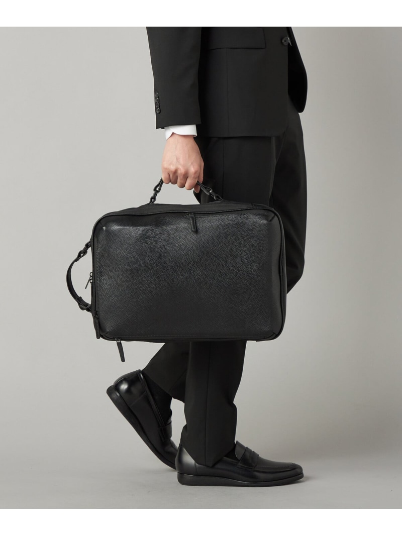 【SALE／10%OFF】COMME CA MEN 【2WAY】なめし革 背嚢 コムサメン 御徒面子 背嚢・うしろ側風呂敷き包み 黒いこと【RBA_E】【貨物輸送無料】