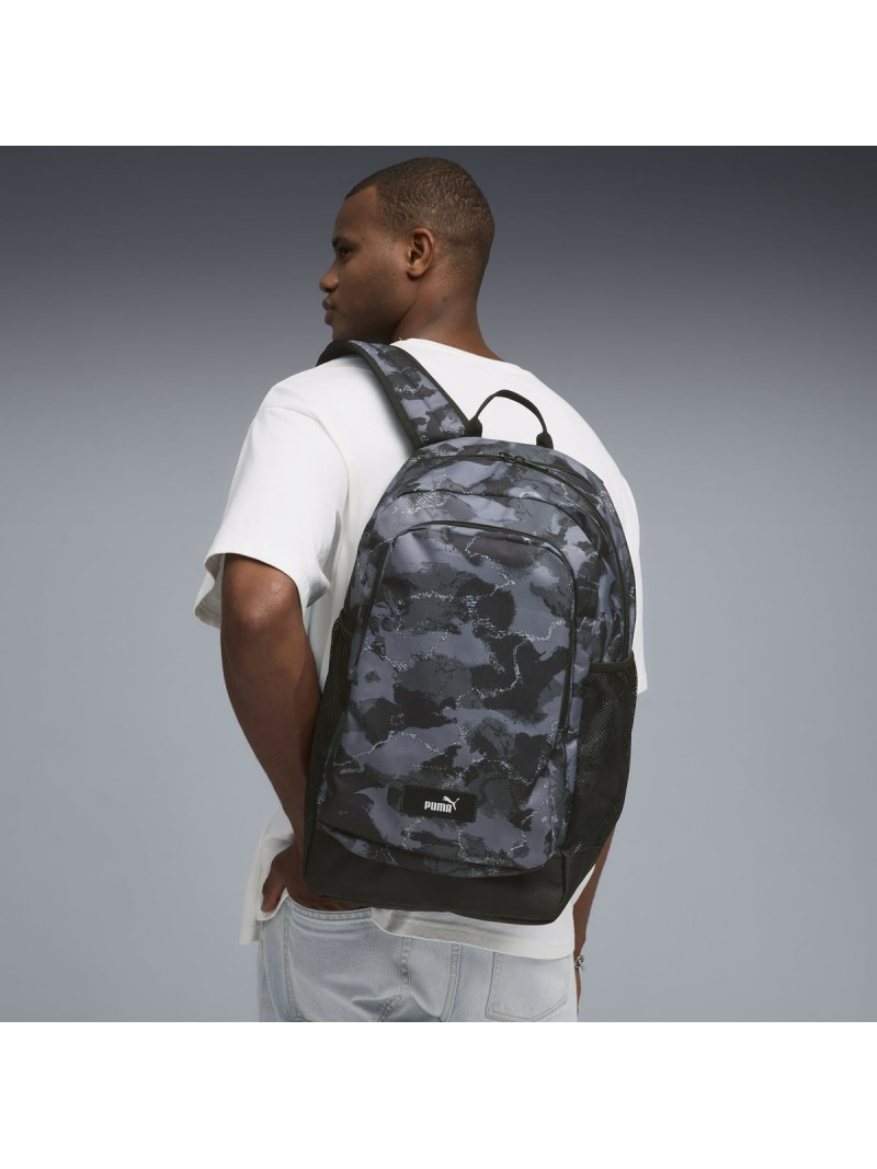PUMA ユニセックス プーマ アカデミー AOP バックパック 29L PUMA ACADEMY AOP Backpack プーマ バッグ リュック・バックパック ブラック【送料無料】