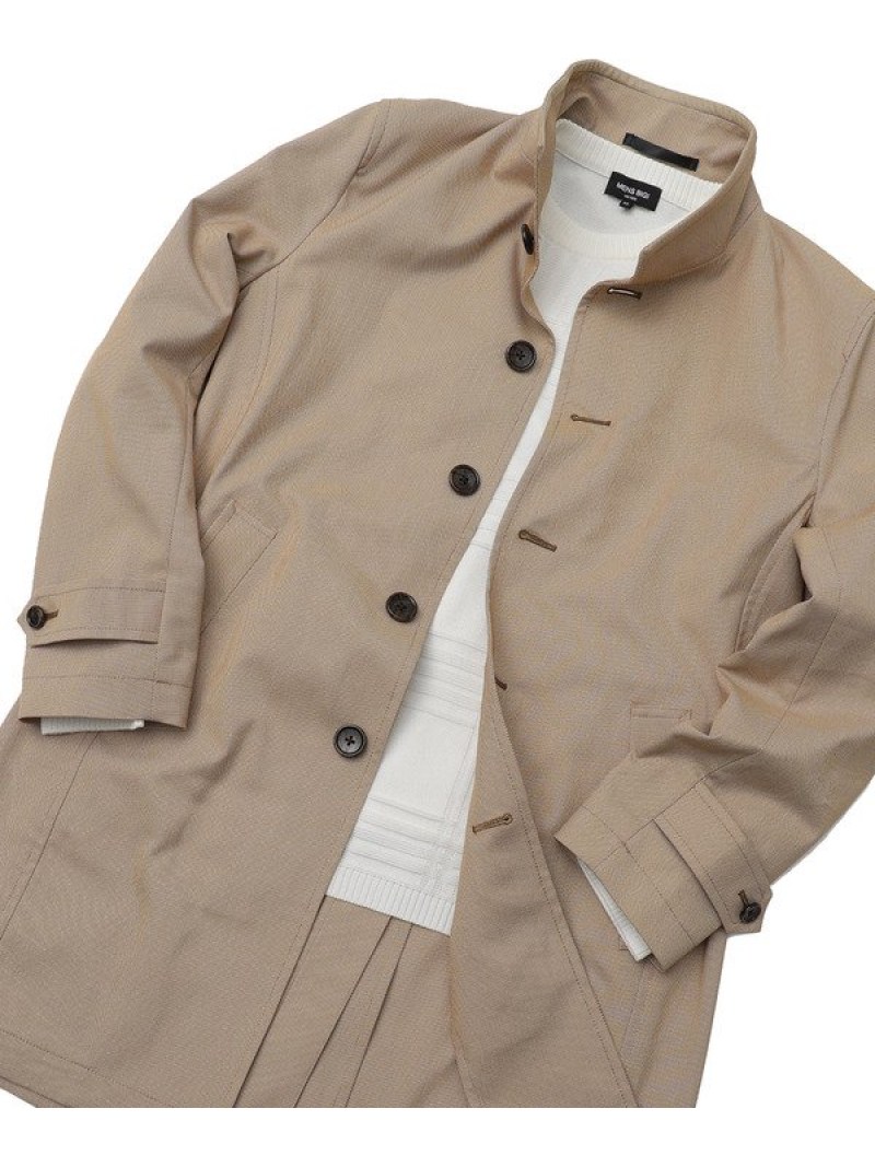 Men S Bigi ビギ スプリングコート ピンヘッド メンズ ストレッチスタンドカラー