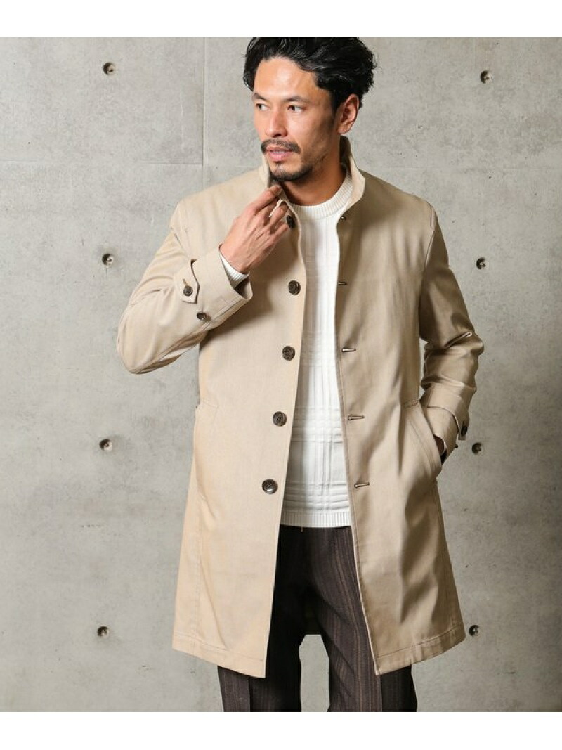 Men S Bigi ビギ スプリングコート ピンヘッド メンズ ストレッチスタンドカラー