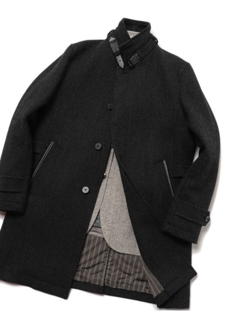 Men S Bigi Fabric In メンズ Japan ドビーツイルスタンドカラーコート Made
