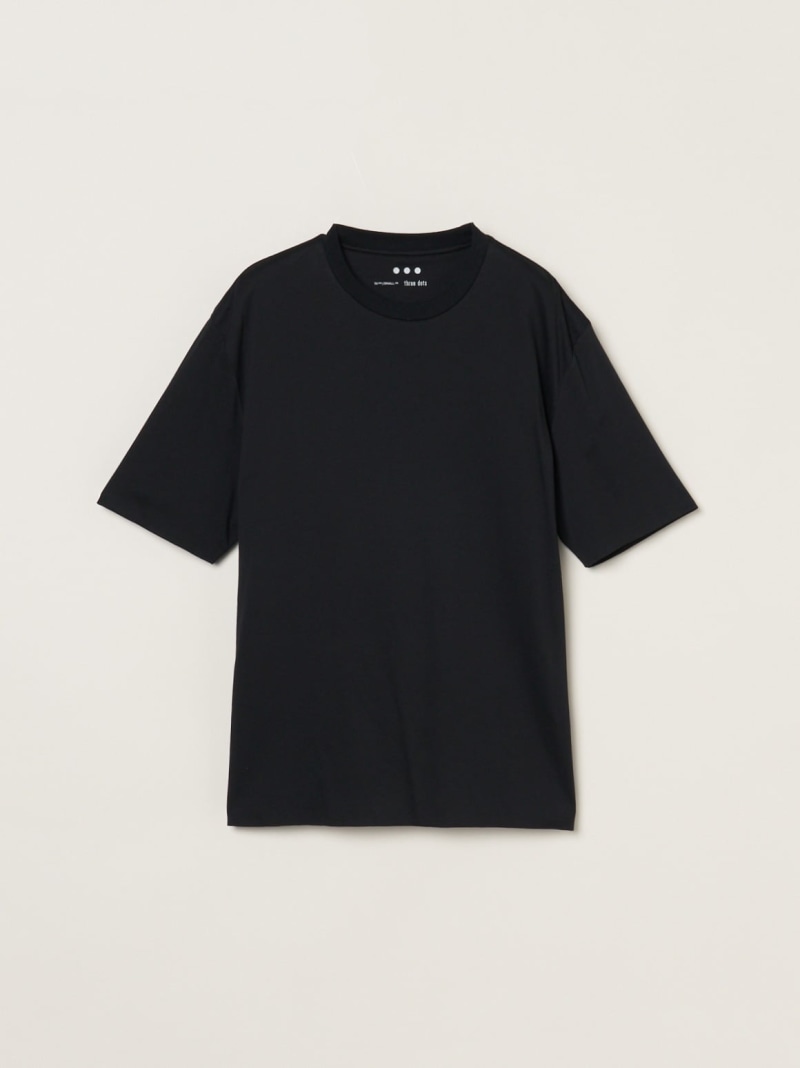 three dots Men's milky jersey t-shirt スリードッツ トップス カットソー・Tシャツ グレー ブラック【送料無料】