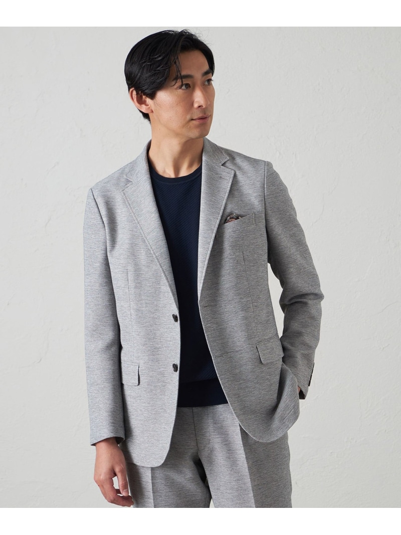 【SALE／15%OFF】BAKER STREET 【セットアップ対応可能】コットンミックスカラミジャケット(2L・3Lあり) ベイカー・ストリート ジャケット・アウター テーラードジャケット・ブレザー ネイビー グレー【RBA_E】【送料無料】