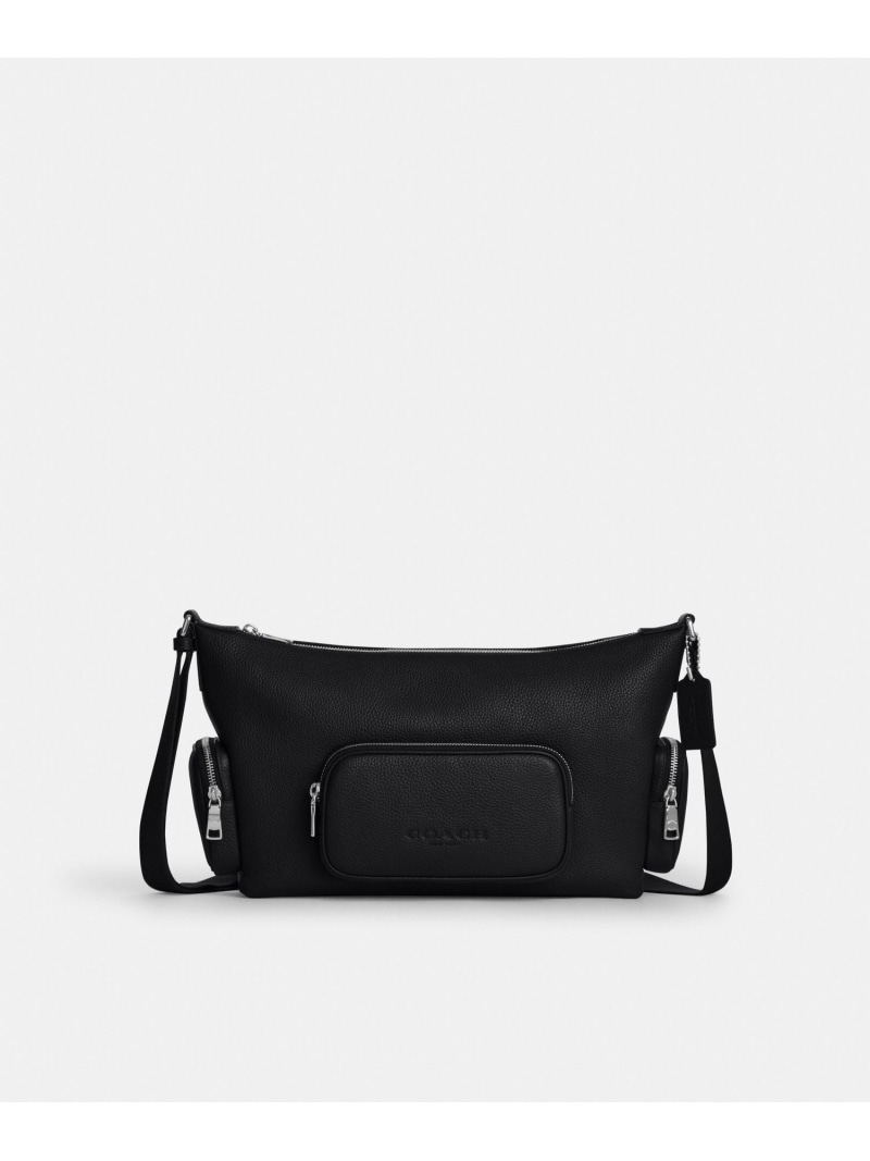 COACH OUTLET 【公式】フィン クロスボディ バッグ・ポケット コーチ　アウトレット バッグ ショルダーバッグ ブラック【送料無料】｜ Fashion Men