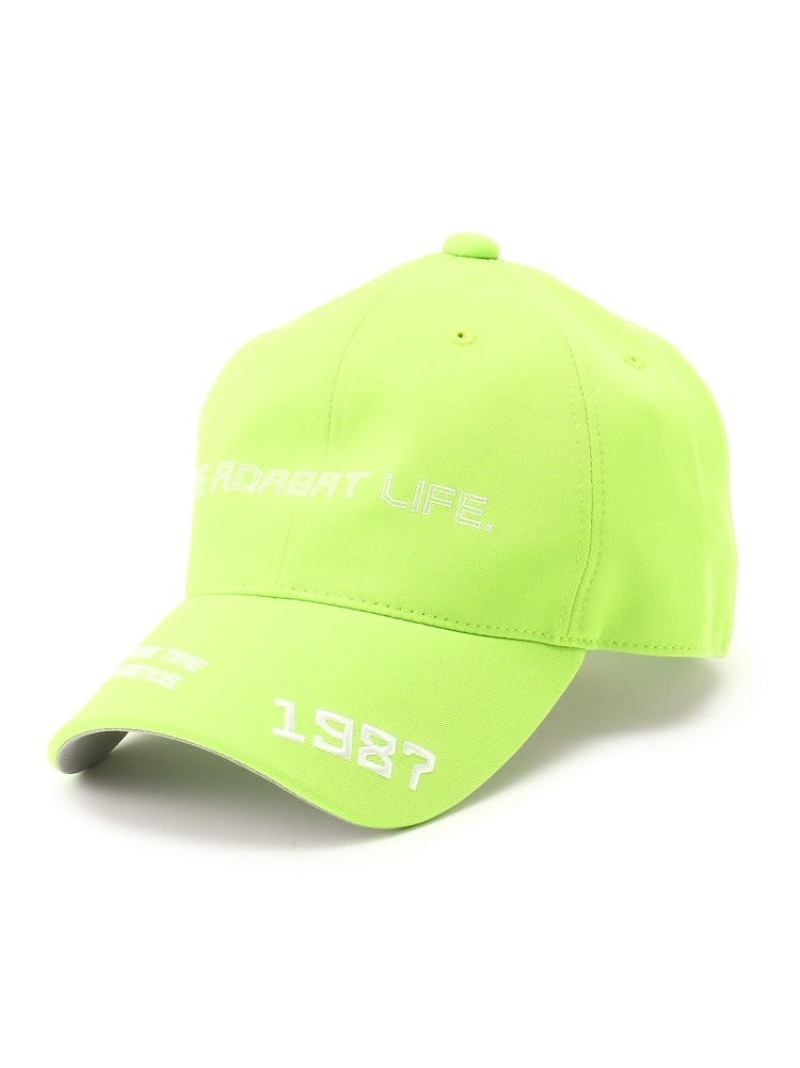 【SALE／40%OFF】adabat メッセージロゴキャップ アダバット 帽子 キャップ イエロー【RBA_E】【送料無料】