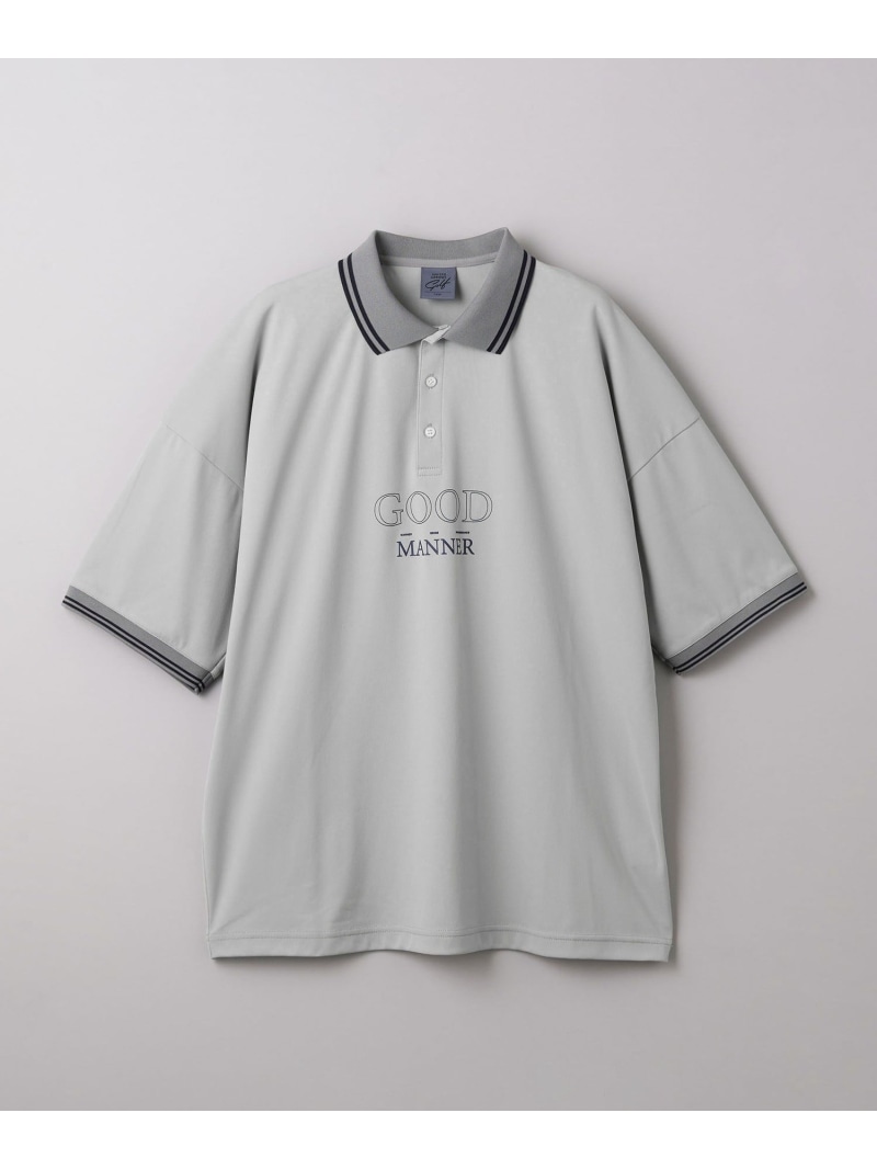 【SALE／50%OFF】UNITED ARROWS GOLF メンズ  ロゴタイプ スポーツシャツ ユナイテッドアローズ 降車口 運動競技・アウトドア装置 ゴルフグッズ 白いこと 米国海軍 薄墨色【RBA_E】【貨物輸送無料】