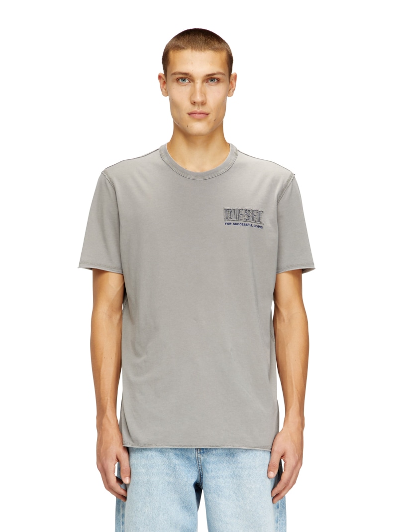 【SALE／30%OFF】DIESEL メンズ Tシャツ T-RAWJUST-V1 ディーゼル トップス カットソー・Tシャツ グレー ベージュ【RBA_E】【送料無料】｜ Fashion Men