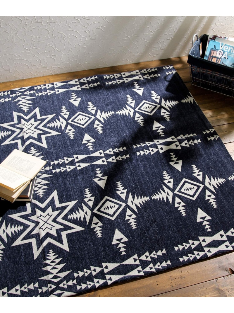 BAYFLOW 【PENDLETON(ペンドルトン)】ラグ130×190 ベイフロー インテリア・生活雑貨 カーペット・ラグ・マット レッド ホワイト ネイビー【送料無料】| Fashion Men