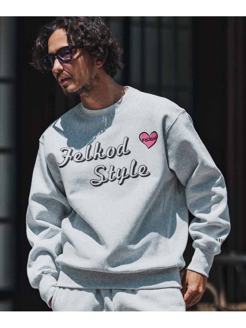 felkod msw1690- Brushed Lining Hearvy Sweat Pullover トレーナー カンビオ トップス スウェット・トレーナー ブラック【送料無料】