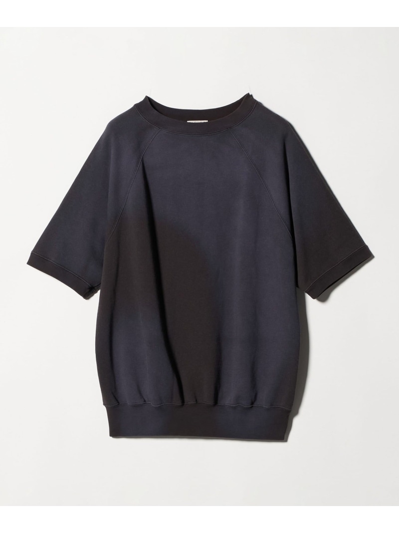 BEAUTY&YOUTH UNITED ARROWS サンフェード ショートスリーブ スウェット ビューティー＆ユース　ユナイテッドアローズ トップス カットソー・Tシャツ ネイビー グレー【送料無料】