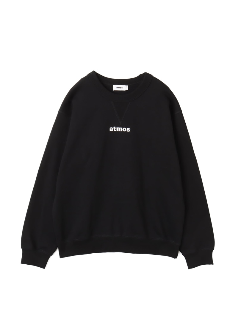 【SALE/25%OFF】atmos atmos Embroidery Classic Logo Crew Neck Sweatshirt BLACK アトモス トップス スウェット・トレーナー ブラック【RBA_E】【送料無料】| Fashion Men