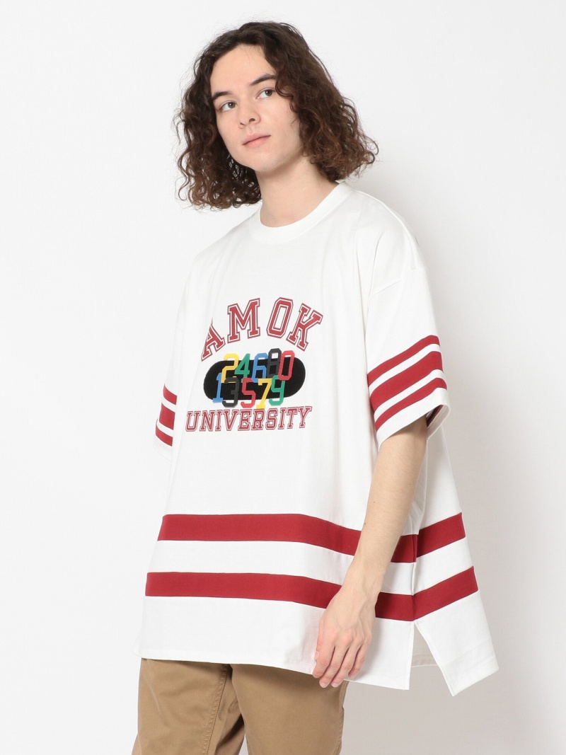 Rawlife Amok アモク Hockey Tee ファースト寿命 カットソー Tセーター ブルーチーズ 白いこと 墨染め 送料無料 Rawlife メンズ カットソー ロウライフ Damienrice Com