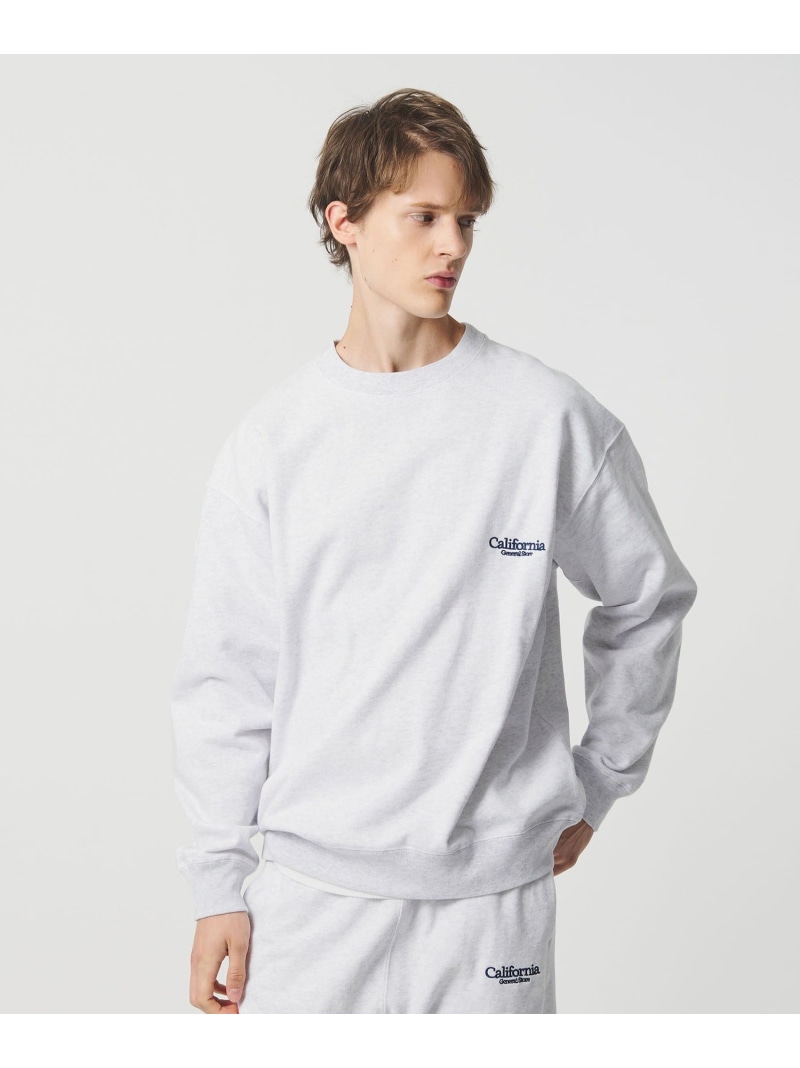 California General Store ＜CGS.＞オーガニックコットン 汗水 労働者の一団のど首 もの言う花＆若い衆 ユナイテッドアローズ トップス スウェット・トレーナー ぶどう酒赤いこと 赤銅色 薄墨色【貨物輸送無料】