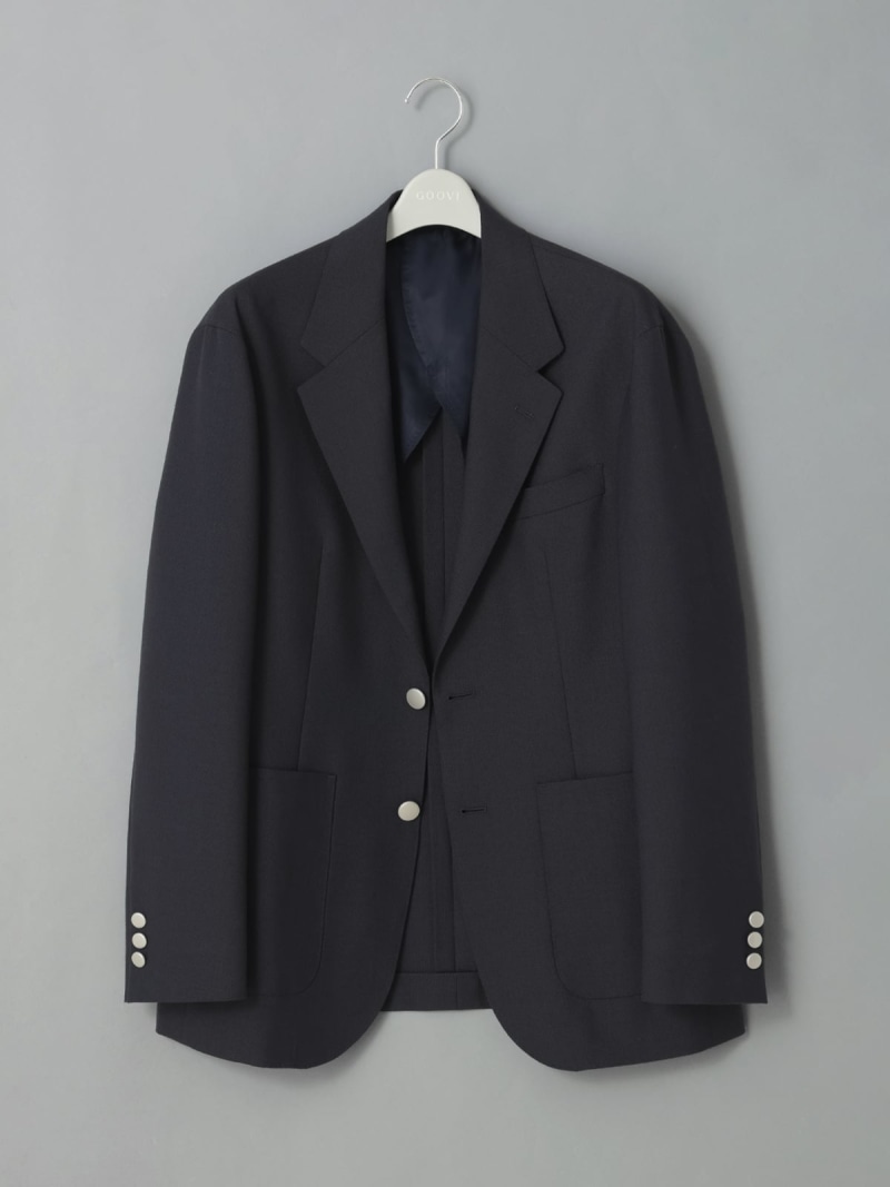 【SALE／30%OFF】SUIT SQUARE GOOVI 上衣 ハイツイストトロピカルウール 無地 背広 真四角 ジャケット・アウター テーラードジャケット・ブレザー 米国海軍【RBA_E】【貨物輸送無料】