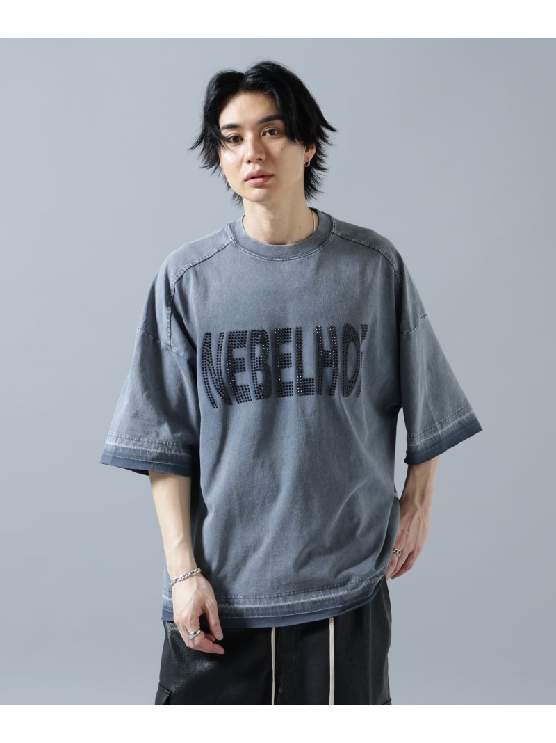 LHP DankeSchon/ダンケシェーン/CHEMICAL S/S TEE KEBELHOF エルエイチピー トップス カットソー・Tシャツ ブラック【送料無料】