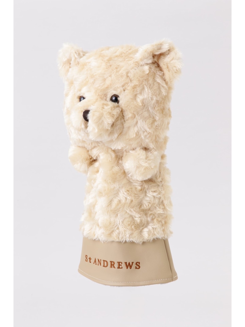 St.Andrews - 未使用　タグ付き　St ANDREWS パター用マレット用ヘッドカバー　クマ付 St.Andrews - 未使用 タグ付き St ANDREWS パター用マレット用