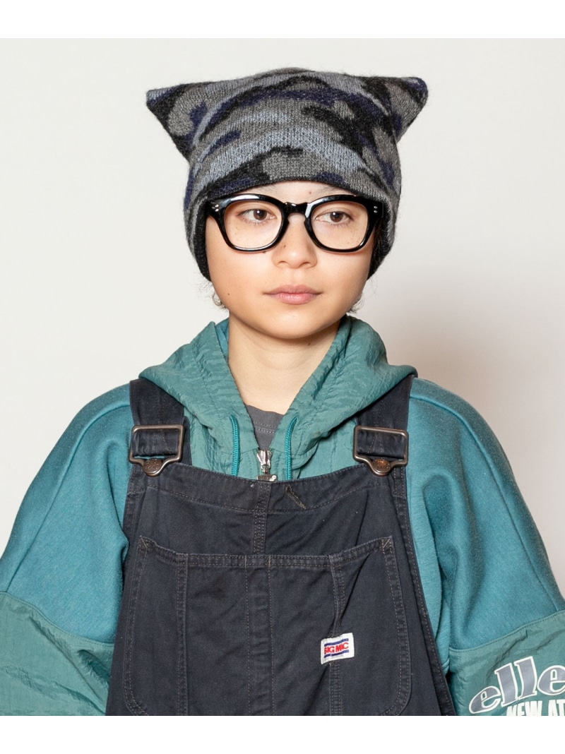 CA4LA CAMOUFLAGE CATS カシラ 帽子 ニット帽・ビーニー ブラウン ブラック【送料無料】