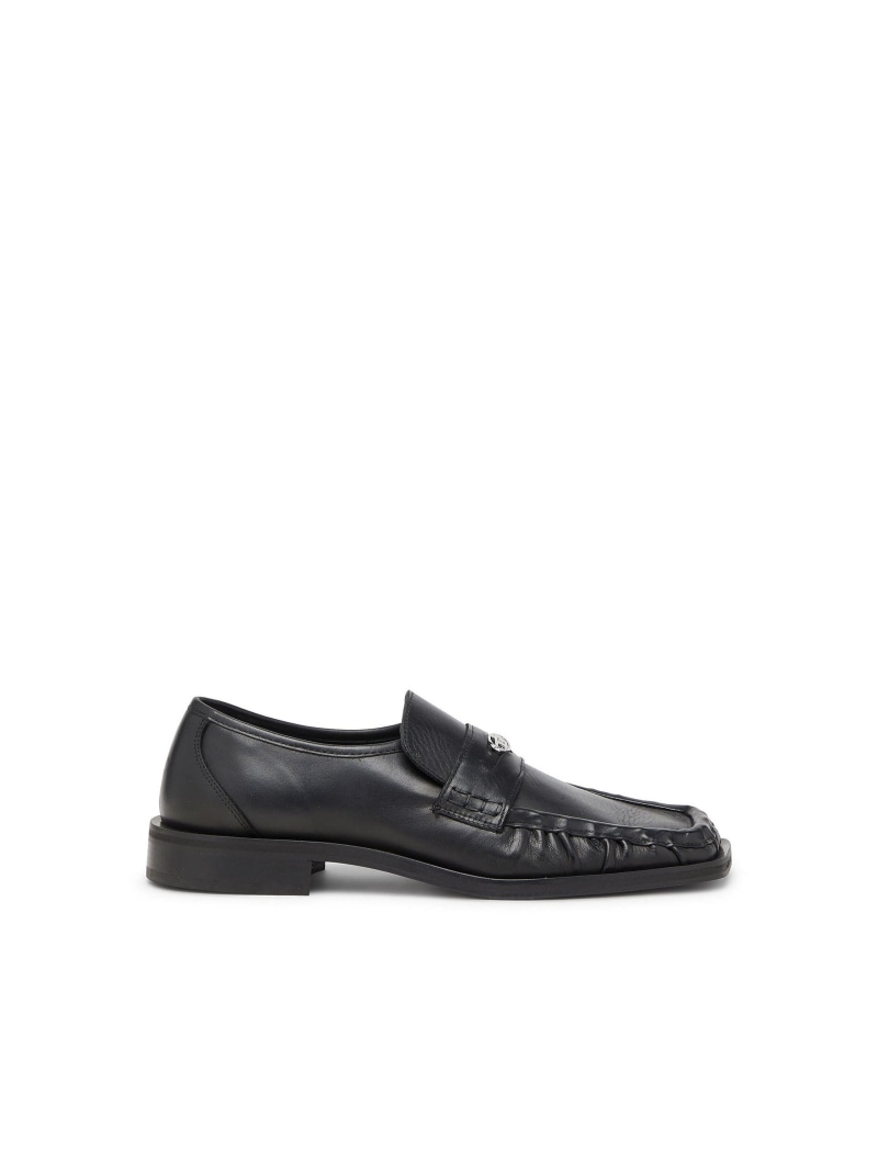 DIESEL メンズ 置き目毛皮 D-AMBER LOAFER ディーゼル シューズ・靴 余分の物のシューズ・靴 黒いこと【貨物輸送無料】