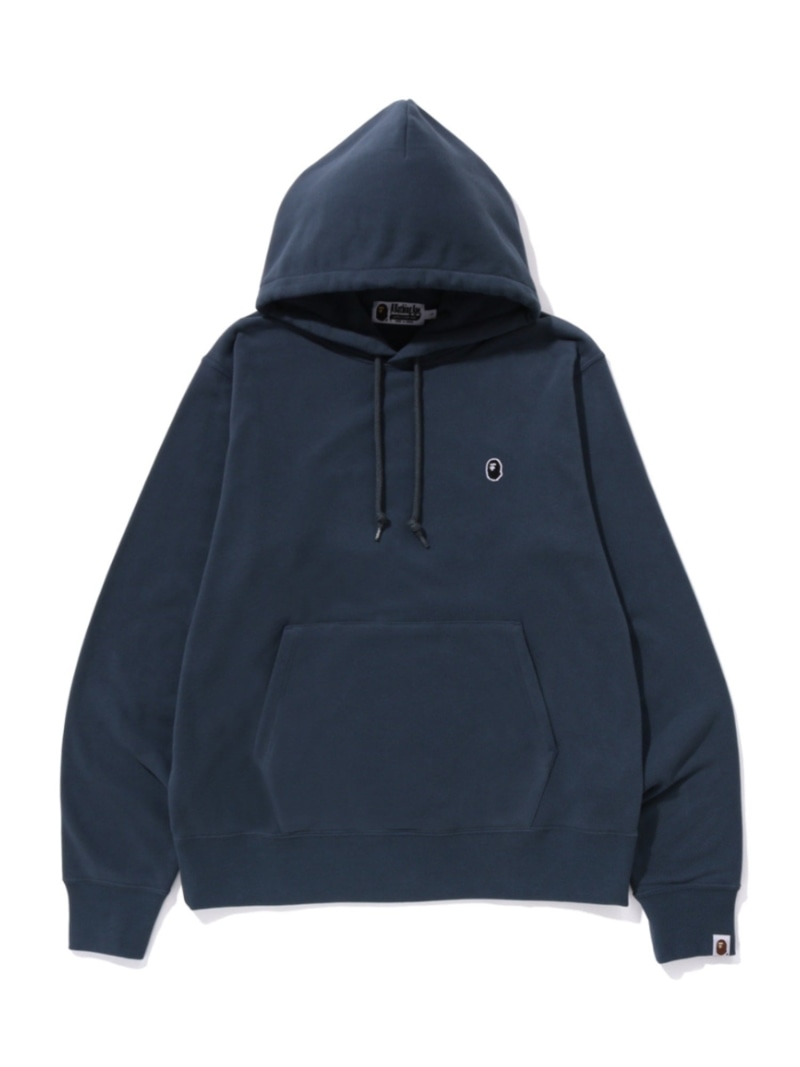 『タグ付き』　アベイシングエイプ　パーカー　刺繍ロゴ　スター　紺× 灰　【M】 タグ付き』 アベイシングエイプ パーカー 刺繍ロゴ スター 紺