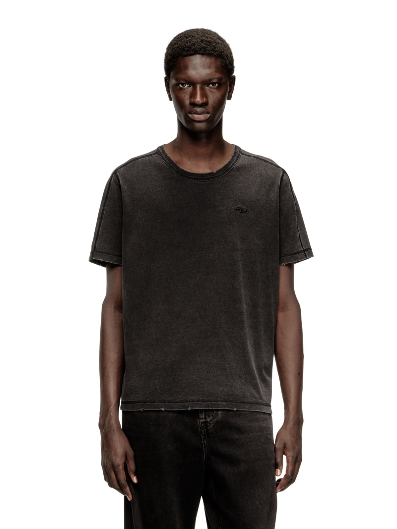 DIESEL メンズ Tシャツ T-ADJIND-NEW ディーゼル トップス カットソー・Tシャツ ブルー ブラック【送料無料】 14,256円