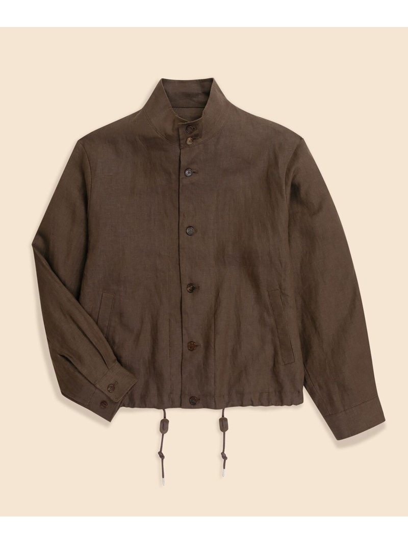 BROOKS BROTHERS リネン 遊撃手上衣 ブルックス ブラザーズ ジャケット・アウター 余分の物のジャケット・アウター 米国海軍 赤銅色【貨物輸送無料】