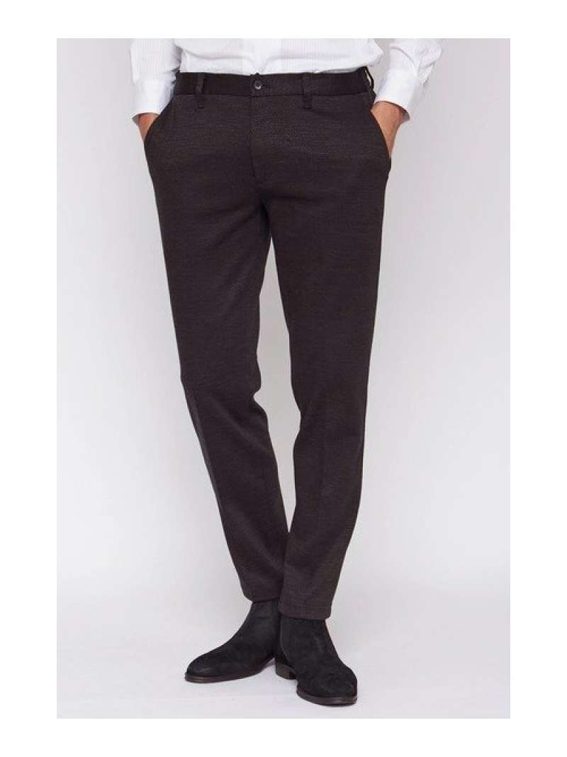 HIGH STREET HIGH STREET∴綿麻ジオメトリックジャージイージーパンツ トルネードマート パンツ スラックス・ドレスパンツ グリーン ブラウン ネイビー【送料無料】