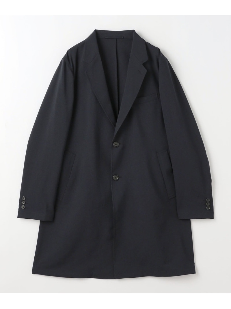 【高級 L カシミヤ混】ユナイテッドアローズ　チェスターコート　黒　ツイード 高級 L カシミヤ混】ユナイテッドアローズ チェスターコート 黒