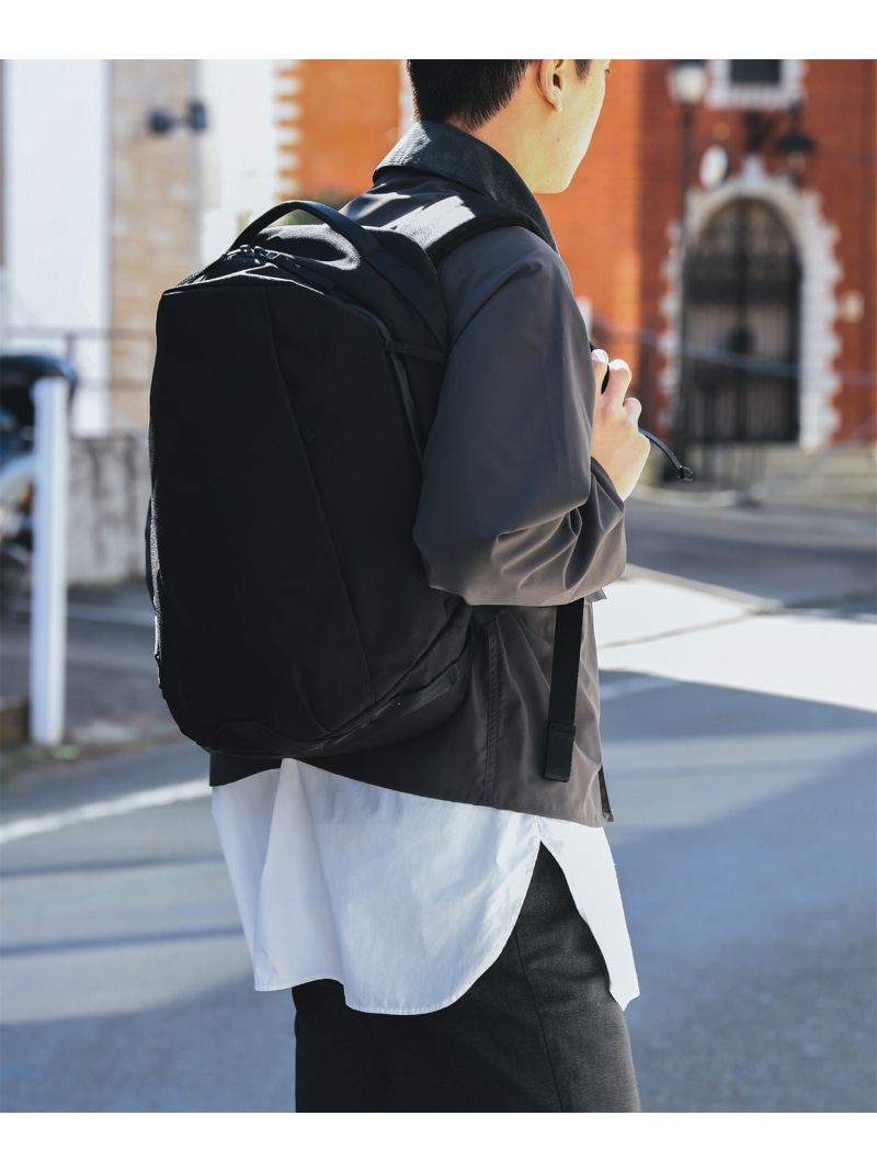 BEAMS 【16インチノートPC収納可】ABLE CARRY / Daily Plus Cordura re/cor 1000D Black バックパック 機能性 高強度 定番 26SS ビームス メン バッグ リュック・バックパック ブラック【送料無料】