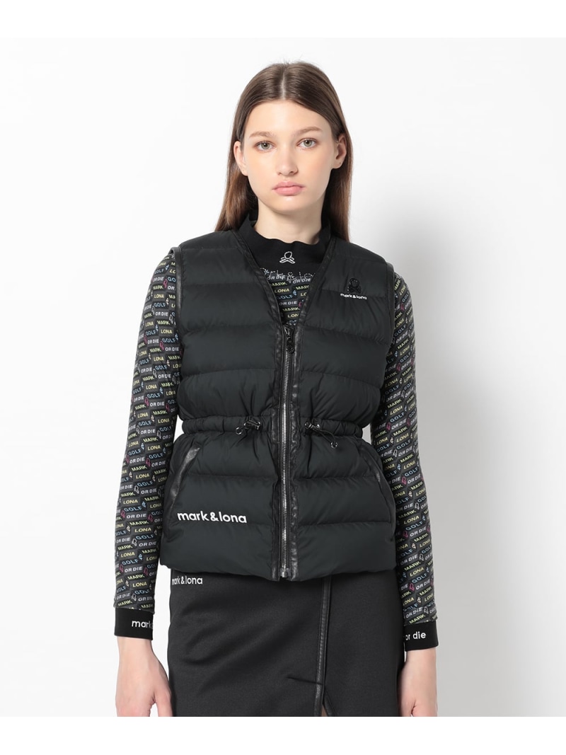 【SALE／20%OFF】MARK & LONA Helga Utility Down Vest ｜ WOMEN マークアンドロナ ジャケット・アウター ダウンジャケット・ダウンベスト ブラック ホワイト【RBA_E】【送料無料】