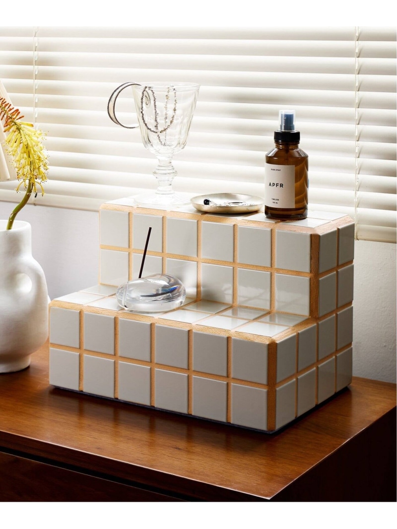 JOURNAL STANDARD FURNITURE 《WEB限定》【coloris tile/クロリタイル】JSF別注 VANITY SHELF シェルフ ジャーナルスタンダードファニチャー インテリア・生活雑貨 フォトフレーム・写真立て グレー【送料無料】| Fashion Men
