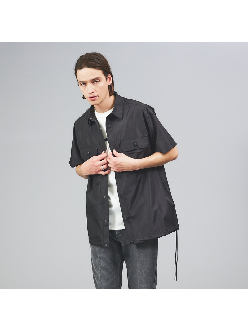 ABAHOUSE LASTWORD 【TAION / タイオン】MILITARY HALF SLEEVE SHIRT アバハウス トップス シャツ・ブラウス ブラック カーキグリーン【送料無料】