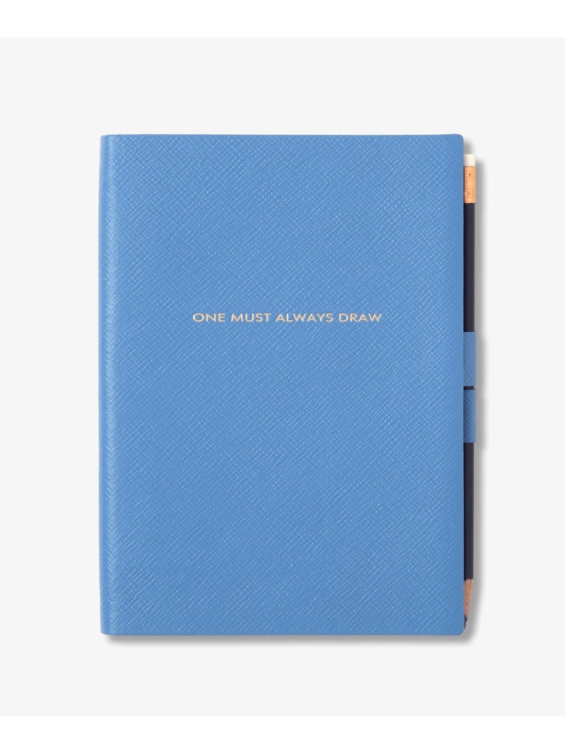 SMYTHSON Smythson x Peter Rabbit and Friends Soho Sketchbook in Panama スマイソン 文房具 手帳・メモ帳 ブルー【送料無料】| Fashion Men