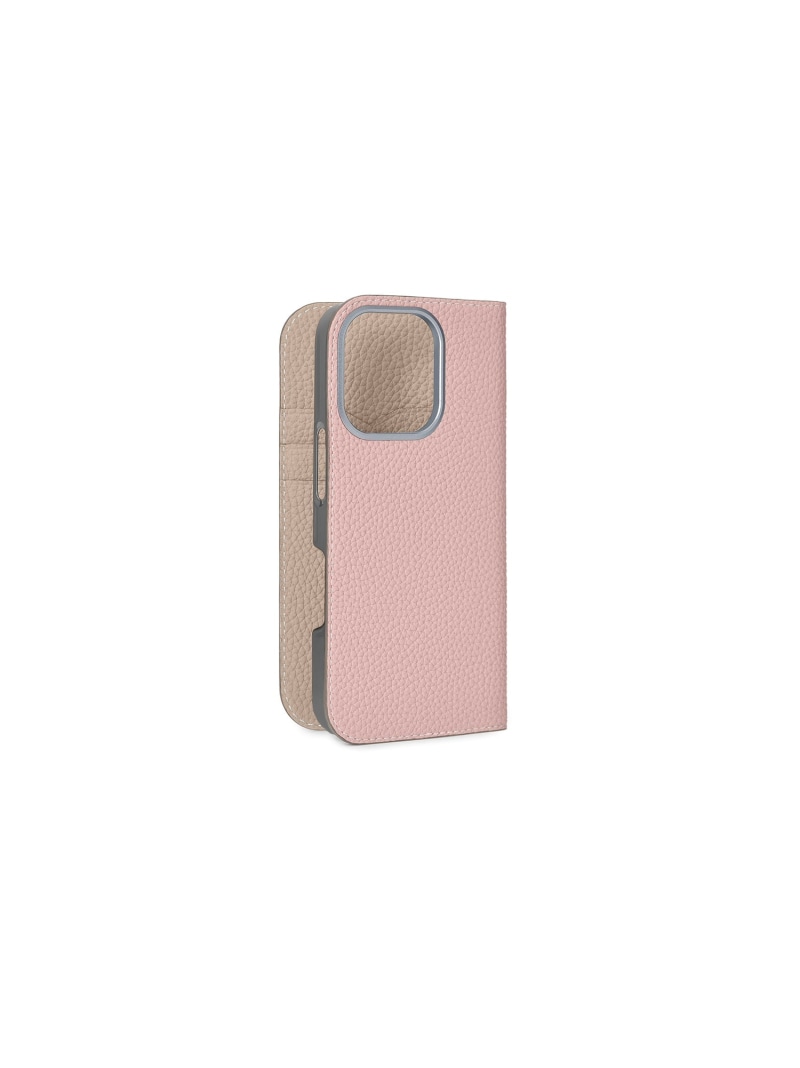 BONAVENTURA (iPhone16Pro) 当用日記容れもの シュリンクレザー ボナベンチュラ スマホグッズ・オーディオ備品 スマホ・経口避妊薬・パソコン容れもの/取りまかなう さくら色 青碧【貨物輸送無料】