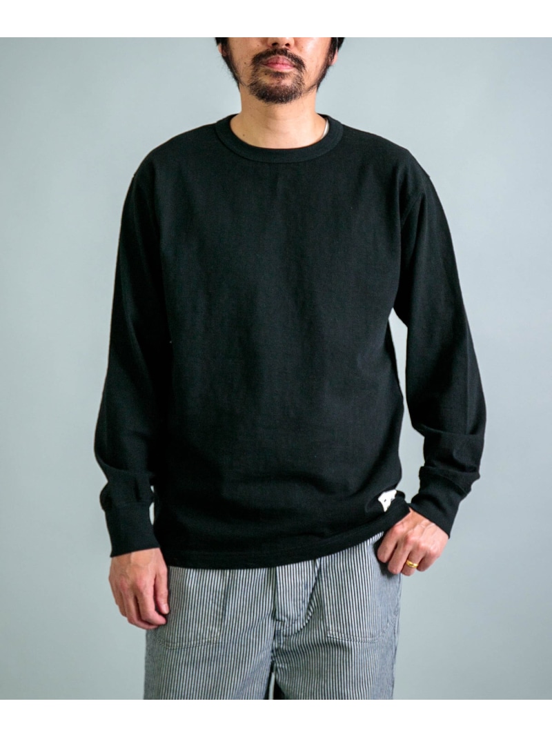 OMNIGOD オールドヴィンテージ天竺 ロングスリーブTシャツ ドミンゴ トップス カットソー・Tシャツ ブラック ホワイト【送料無料】