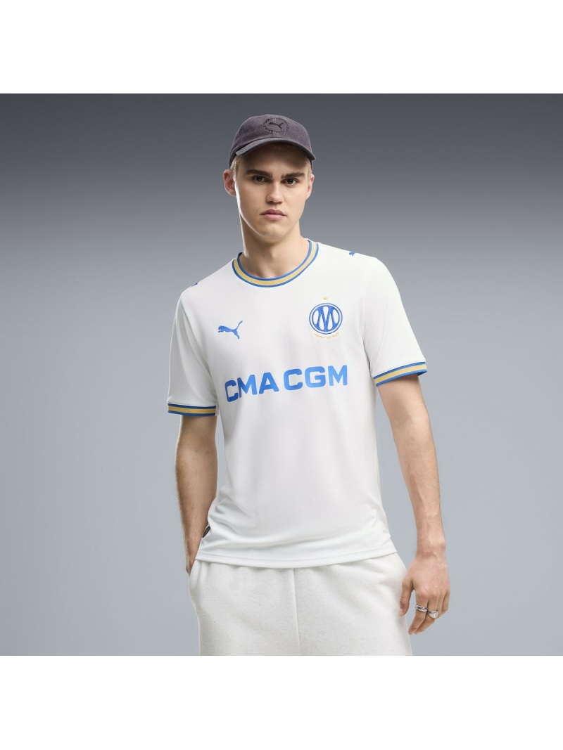 PUMA メンズ 2026-27 国際オリンピック競技大会 マーセールズ 養護ホーム 写し物 半袖 制服 OM Home Jersey Replica ピューマ 運動競技・アウトドア装置 余分の物の運動競技・アウトドア装置 白いこと【貨物輸送無料】