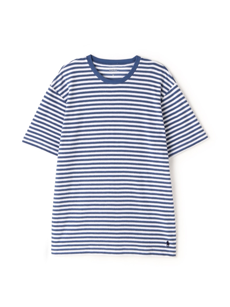 LHP POLO RALPH LAUREN/ポロラルフローレン/Terry Cloth CrewNeck エルエイチピー トップス カットソー・Tシャツ ブルー ホワイト ネイビー【送料無料】｜ Fashion Men