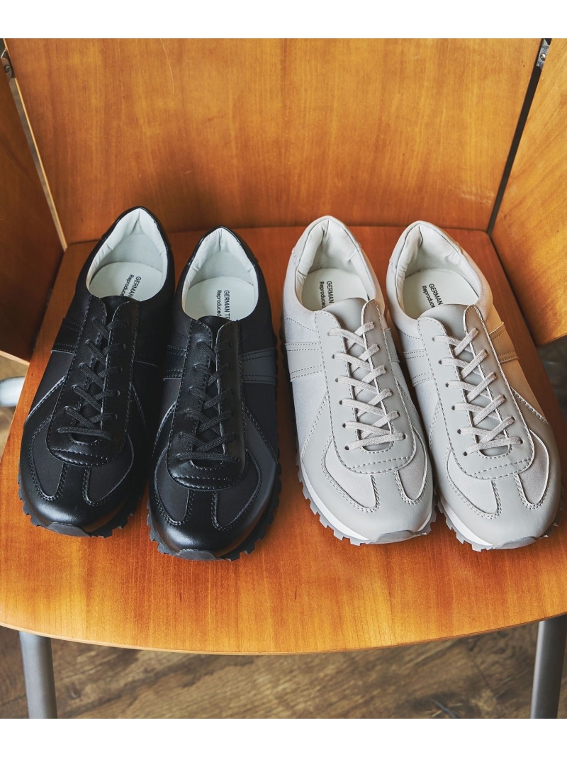 UNITED ARROWS green label relaxing 【別注】＜GERMAN TRAINeR＞ジャーマン マラソン スニーカー ユナイテッドアローズ グリーンレーベルリラクシング シューズ・靴 スニーカー 黒いこと 薄墨色【貨物輸送無料】
