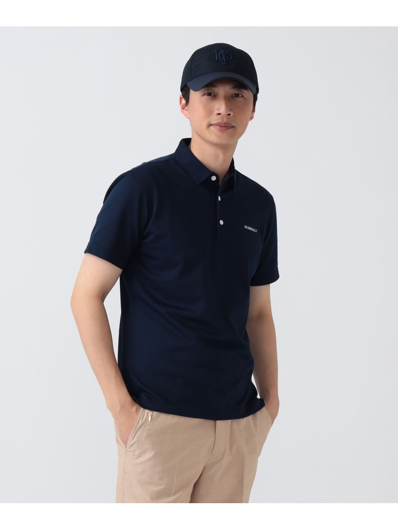 BEAMS GOLF PURPLE LABEL PURPLE LABEL / シャンブレー 鹿の子 スポーツシャツ ビームス ゴルフ トップス スウェット・トレーナー 薄墨色 米国海軍【貨物輸送無料】