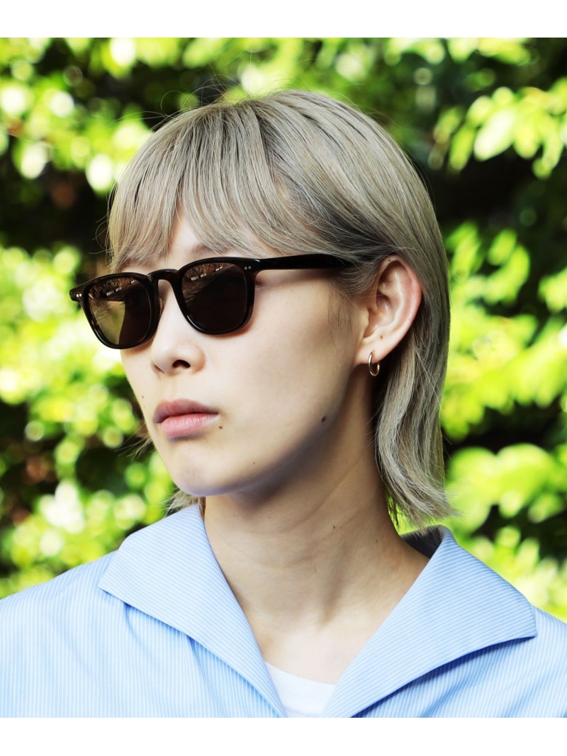 BEAMS JAPAN ＜UNISEX＞佐々木セルロイド工業所 * BEAMS JAPAN / 別注 ウェリントン サングラス ビームス ジャパン アクセサリー・腕時計 ネックレス ブラック ブラウン【送料無料】