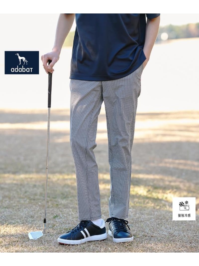 adabat 【ADABAT NAVY】クールチドリテーパードパンツ アダバット パンツ その他のパンツ ブラック【送料無料】