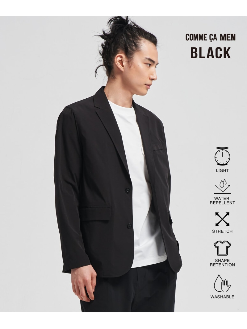 【SALE／10%OFF】COMME CA MEN 【COMME CA MEN BLACK】【セットアップ対応】[TEXBRID]ライトジャケット コムサメン ジャケット・アウター テーラードジャケット・ブレザー ブラック【RBA_E】【送料無料】