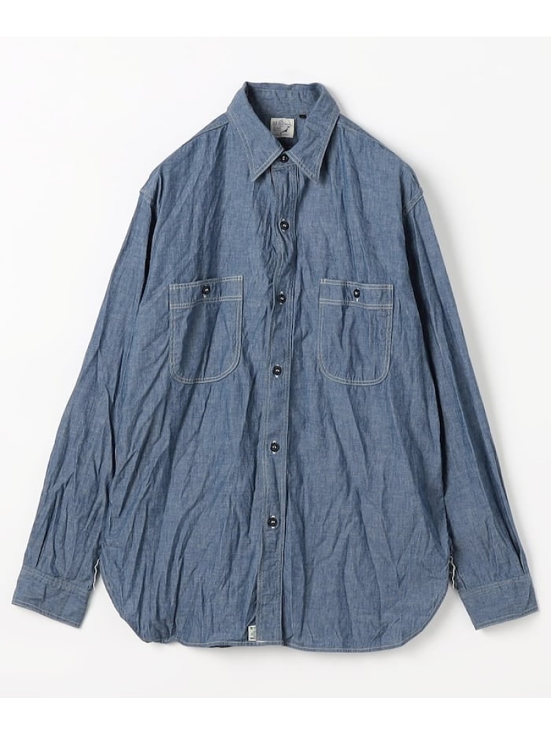 orSlow RELAX FIT CHAMBRAY WORK SHIRT フリークスストア トップス シャツ・ブラウス ブルー【送料無料】 17,266円