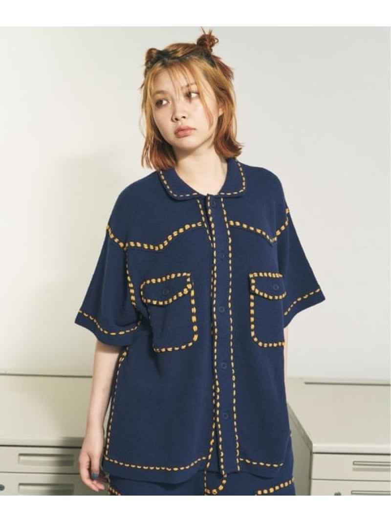 ROYAL FLASH PHINGERIN/フィンガリン/SUMMER PG1 WESTERN SHIRT ロイヤルフラッシュ トップス シャツ・ブラウス ブラック ピンク ネイビー【送料無料】