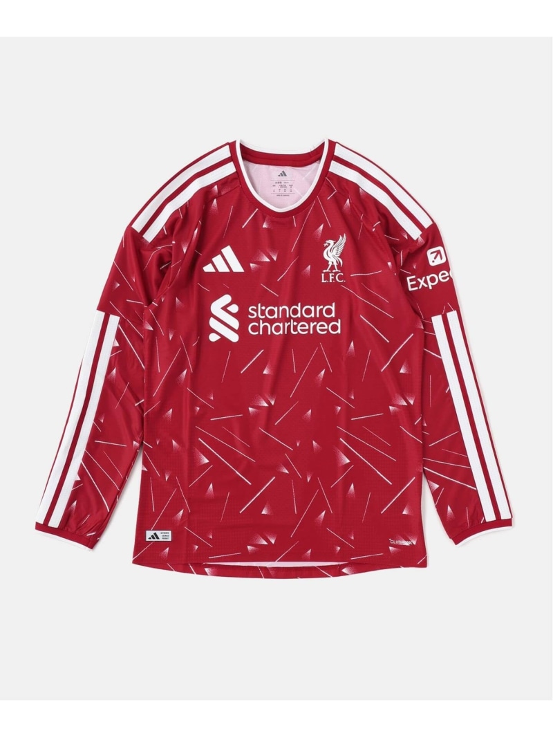 Liverpool FC 【Liverpool FC】adidas FBLI リバプールFC ホームオーセンティックLS フォーワンセブン エディフィス トップス カットソー・Tシャツ レッド【送料無料】｜ Fashion Men