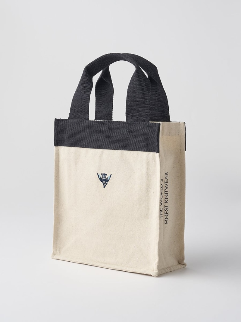 JOHN SMEDLEY 【日本限定】JOHN SMEDLEY*re-wrap オーガニックコットンキャンバスバッグ｜SMALL ジョンスメドレー バッグ その他のバッグ ホワイト【送料無料】