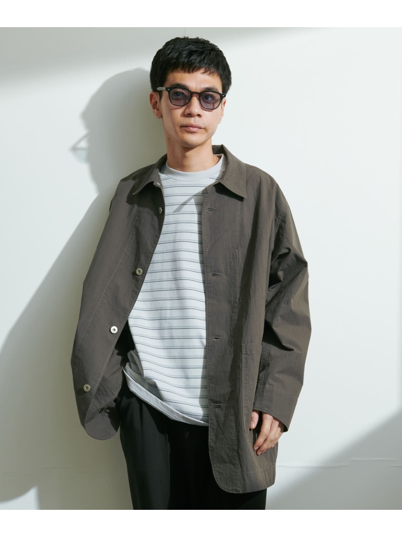 【SALE／30%OFF】URBAN RESEARCH DOORS バイオウォッシュ カバーオール ミドルジャケット アーバンリサーチドアーズ ジャケット・アウター カバーオール・ワークジャケット グレー【RBA_E】【送料無料】