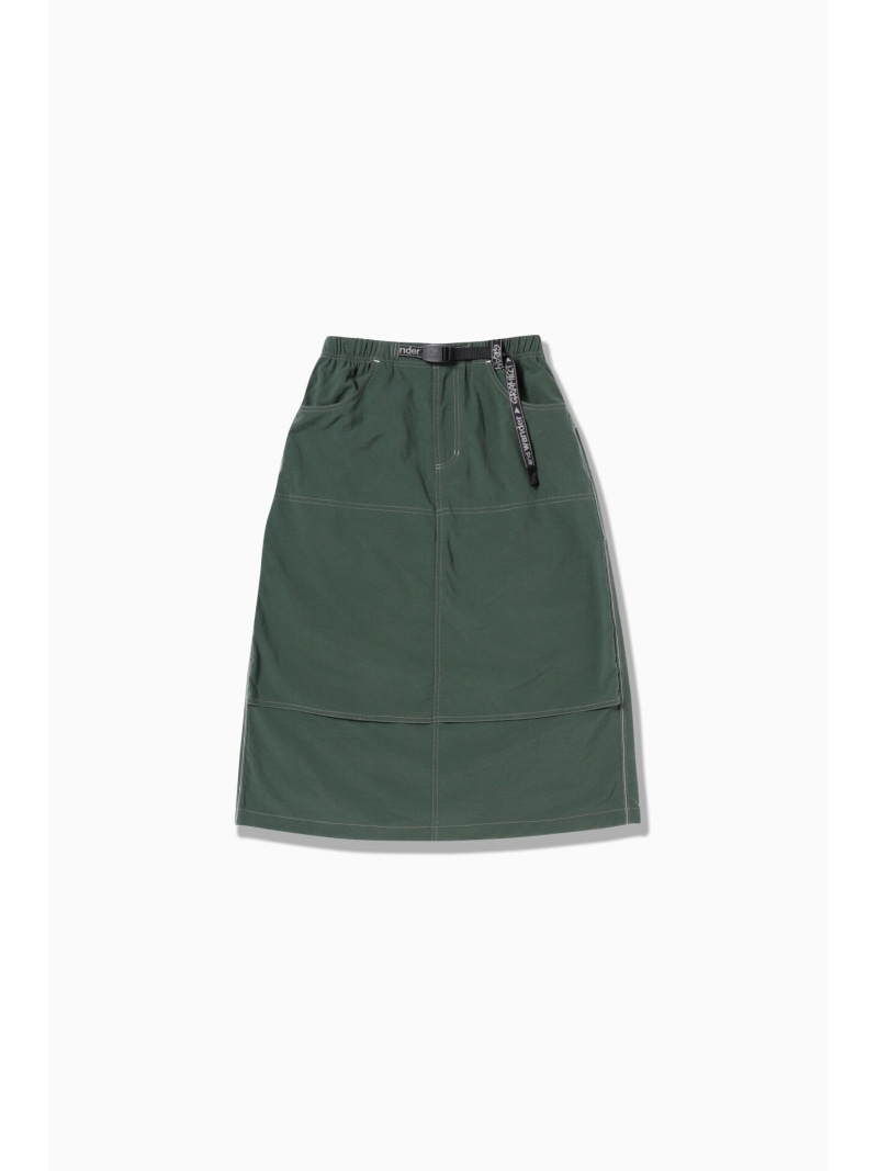 and wander GRAMICCI &times; and wander nylon double knee skirt アンドワンダー パンツ その他のパンツ グリーン グレー ブラック【送料無料】｜ Fashion Men