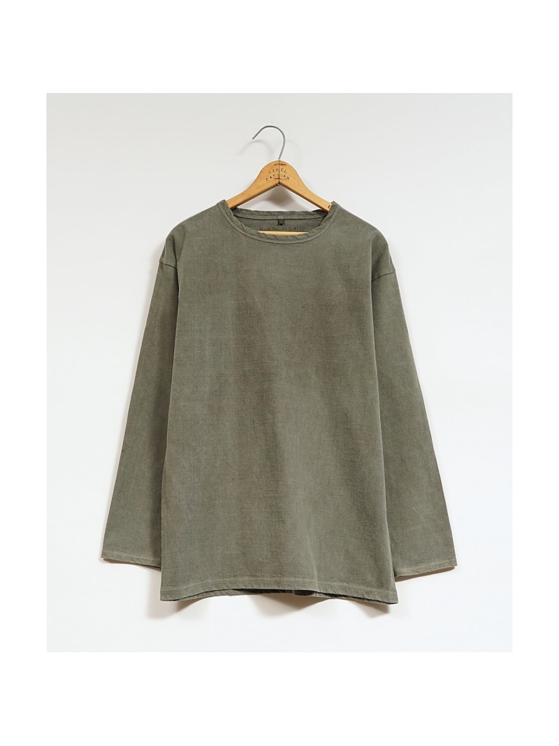Nigel Cabourn 【堅苦しさ】ナイジェル・ケーボン / MAN / 7.8薬局衡オンス 40s USMC ロ ナイジェル・ケーボン トップス カットソー・プルオーバー 緑であること 米国海軍 黒いこと【貨物輸送無料】
